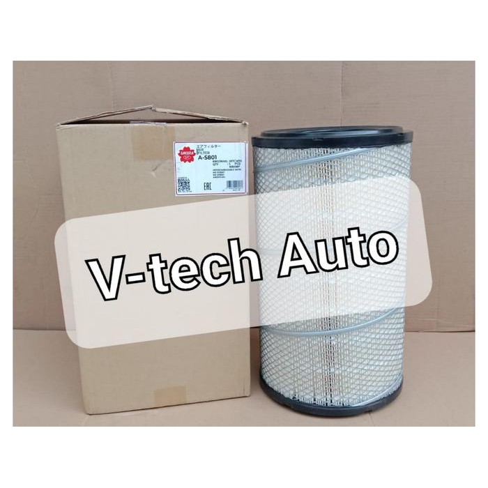 Air Filter Udara Mitsubishi 6D40 Me413506 Me413507 A-5801 A5801 Sakura