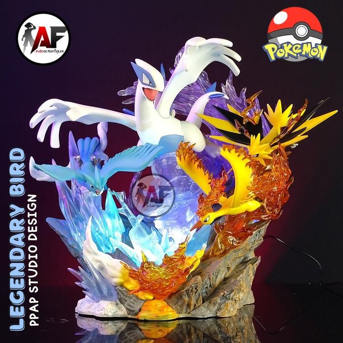 Statue Action Figure Pokemon Legendary Bird Zapdos Moltres Articuno & Ancient Pokemon Kyougre