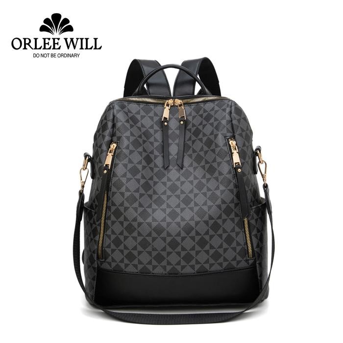 ORLEE WILL Tas Ransel Pria Waterproof Anti-air Backpack OL-80328 Sekolah