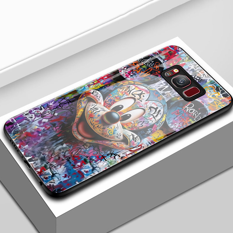 Casing Hp Untuk Samsung S8 Plus S9 S7 Edge Case Pola Mouse Kartun Kreatif Casing Ponsel Cangkang ker