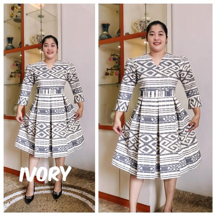 Tunik (Mini Dress) Tenun Jepara Original Full Trikot( Adem.Ory)Jumbo #Gratisongkir