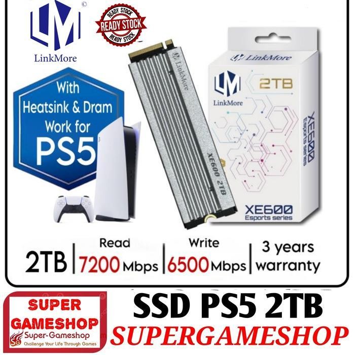 PS5 SSD NVME M.2 2280 1TB GEN 4x4 XE600 LINKMORE SSD 2TB PS5 SSD Link More