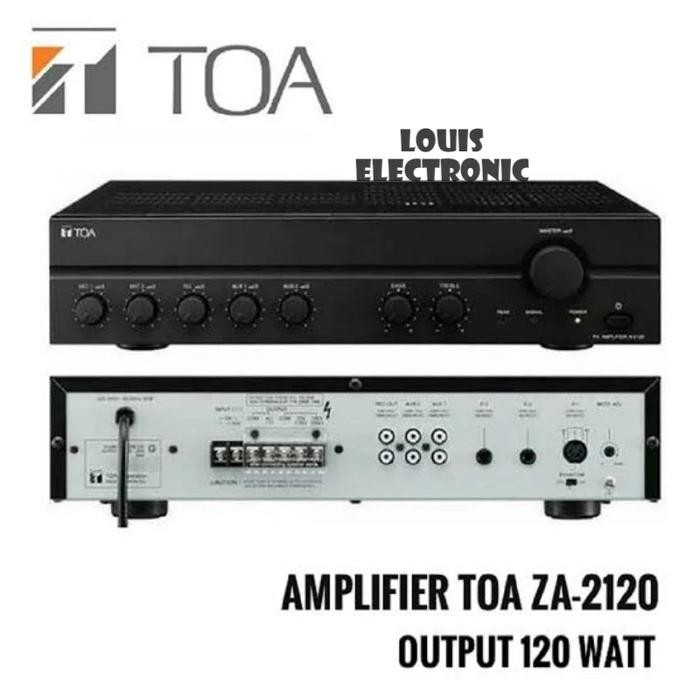 AMPLIFIER TOA ZA-2120 ZA2120 ZA 2120 POWER AMPLI TOA 120 WATT ORIGINAL