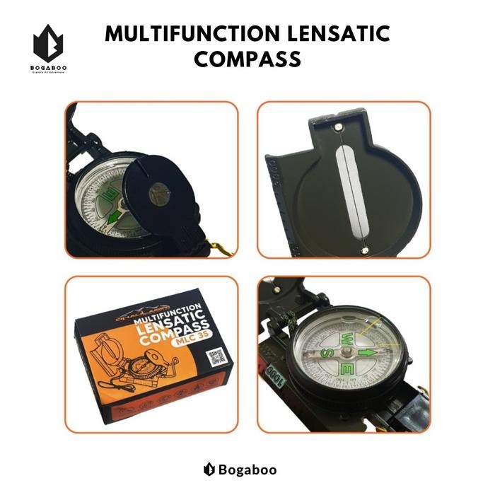Kompas bidik - kompas navigasi darat - kompas karabiner - kompas