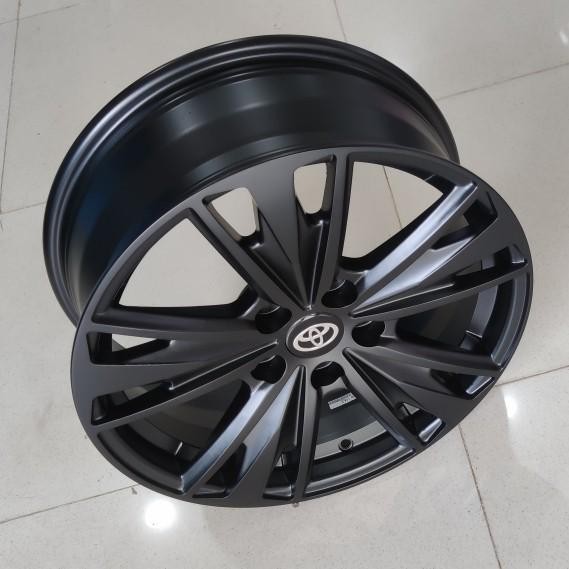 4pcs Velg Baru New Innova Venturer 17x7.5 5h 114.3 et38 Satin Black Ring 17 R17 Mobil innova Reborn