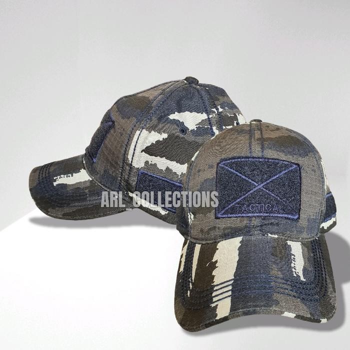 Bkb ArlC topi tactical bdu loreng al - kri - angkatan laut - topi baseball caps velcro VO752BOOM