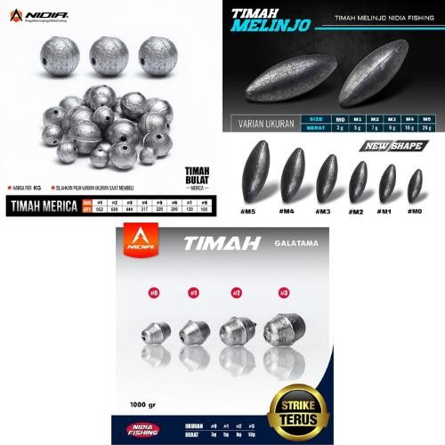 DUniaPancingan- Timah Mancing Per Kilo - Timah Pemberat Pancing - Timah Model Merica - Melinjo -