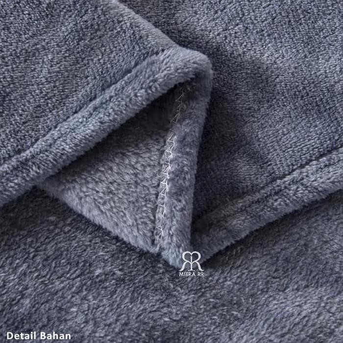 Selimut Polos Salur Ukuran 150 X 200Cm Selimut Ivoria Polos Halus Promo 