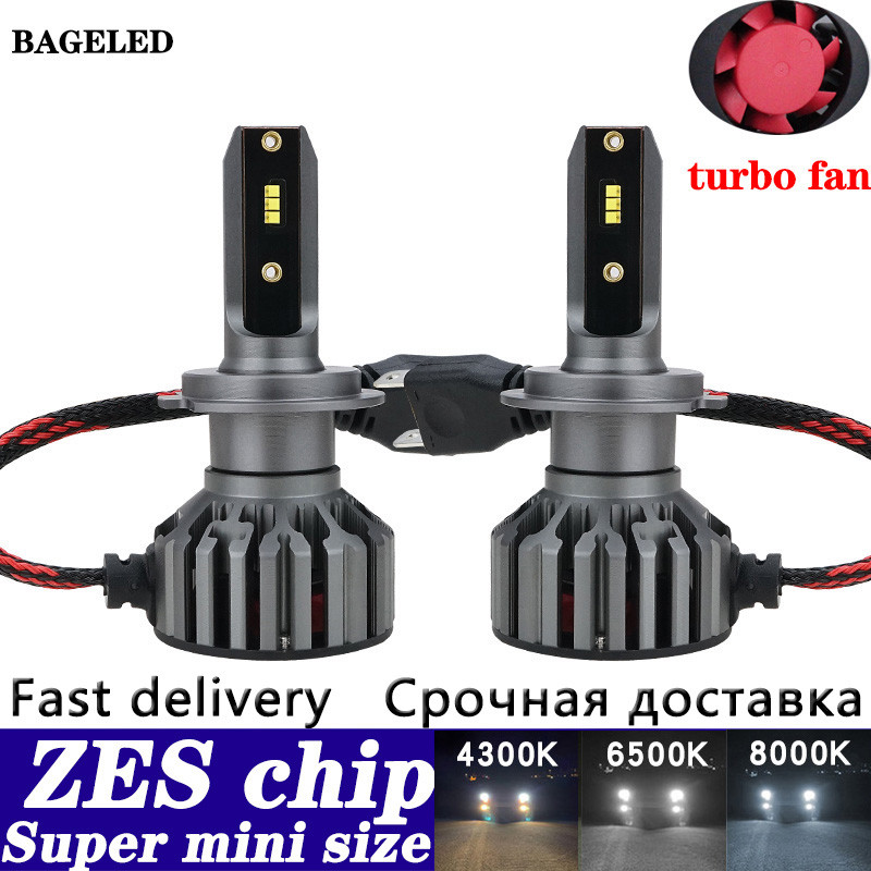 ZES Chip H7 LED Auto Car Headlight Bulbs Mini H4 LED H11 H8 HB4 H1 H3