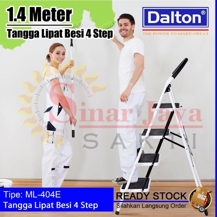 Tangga Lipat Duduk 3-6 Step Dalton Tangga Besi Dengan Step Lebar