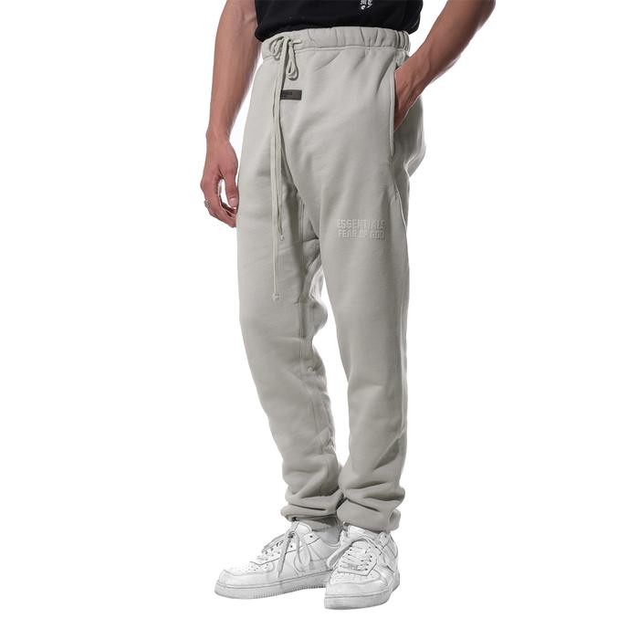 Fog Essentials Solid Velvet Text Jogger Pants