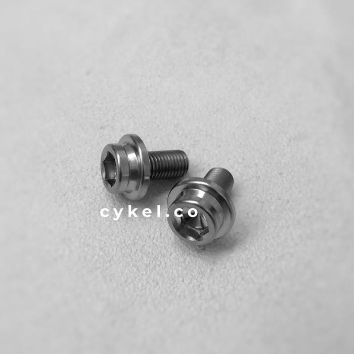 crank arm titanium bolt set crank arm silver BB kotak