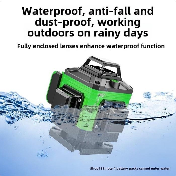 3b8e- Laser Level Bangunan Waterpass Laser Multifungsi Meteran Laser Level Hilda 4D