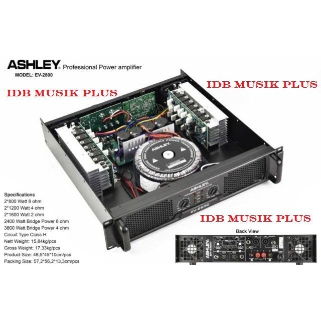 Murah Power Ampli Class H Ashley Ev2800 Ev 2800 Original Ashley Terlariss 