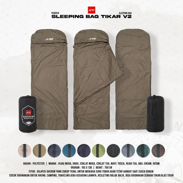 SLEEPING BAG TIKAR REI POLAR GUARD / SLEEPING BAG AREI OUTDOORGEAR HALUSIN /KANTONG TIDUR REI