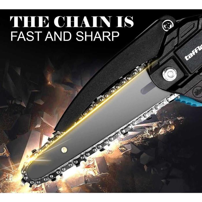 Gergaji Mesin Mini Chainsaw Mini Cas Pemotong Kayu Portable Cordless