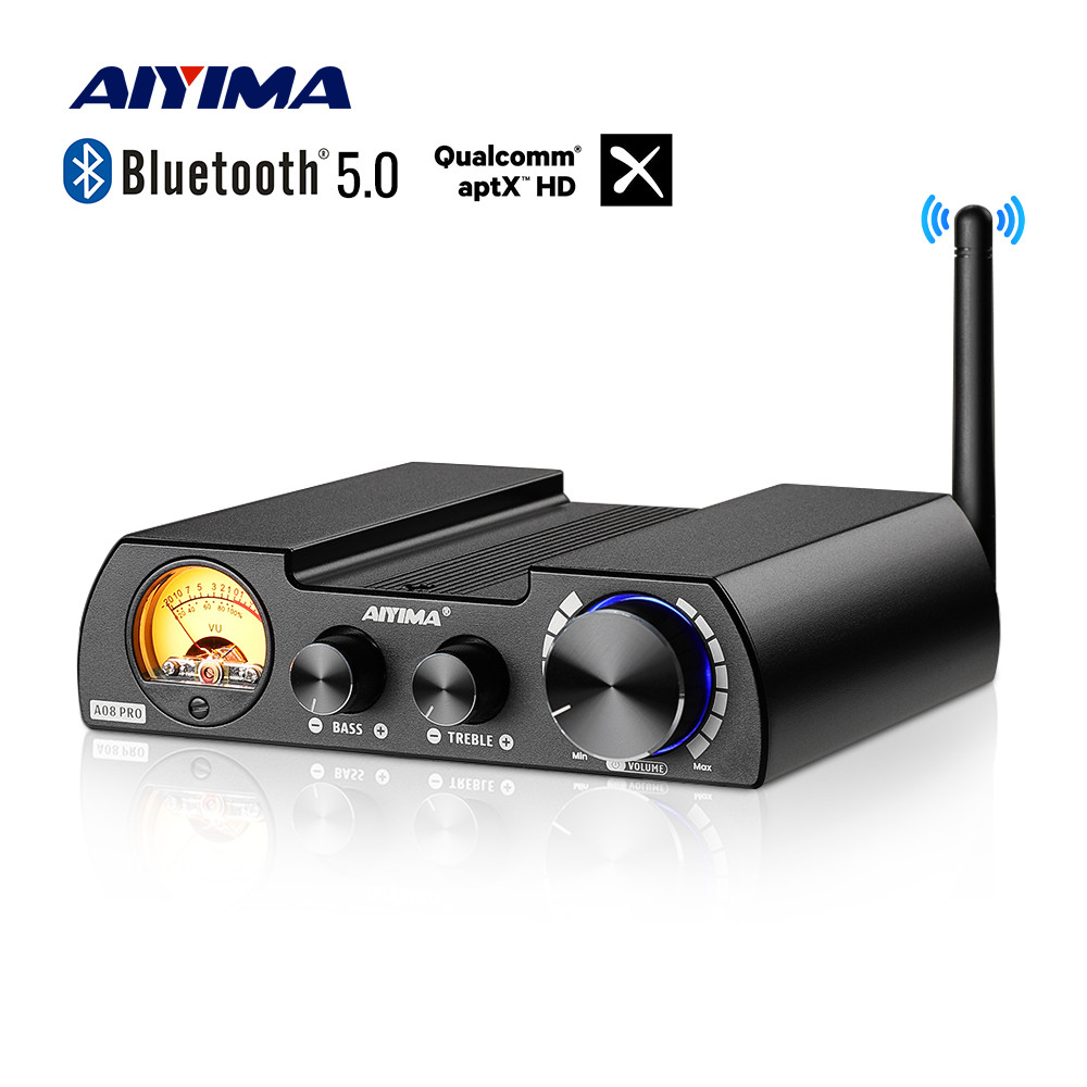 Aiyima A08 Pro 300Wx2 Amplifier Audio Tpa3255 Bluetooth 5.0 Power Amplifier Stereo Speaker Home