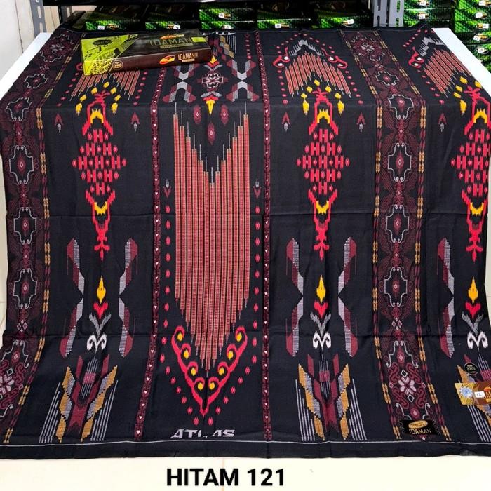 Sarung Atlas Idaman Kembang 555 Motif Bhs Sge Sgs Swl Sje Nyaman Gold Katun Pasti Ori