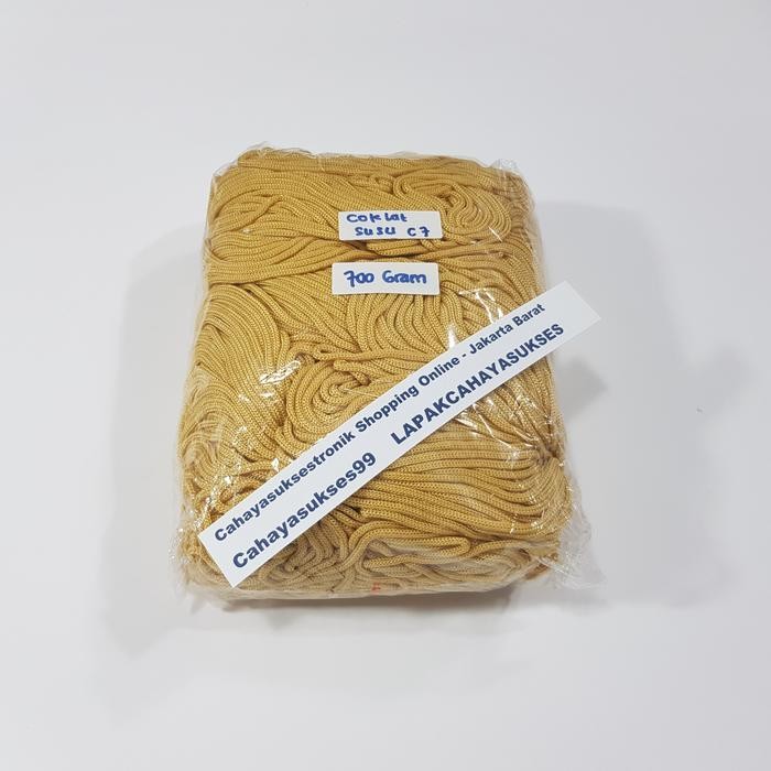 Khusus Grab Tali Makrame Warna Coklat Muda Tali Kur Macrame Rajutan Tas Souvenir Craft Talikur