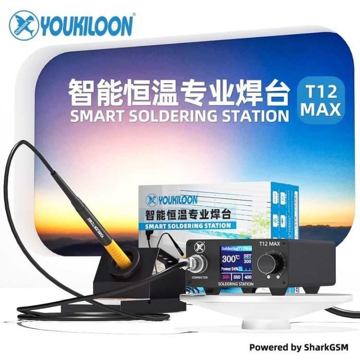 SOLDER T12 MAX FULL SET YOUKILOON - SOLDER STATION - SOLDER TANGAN