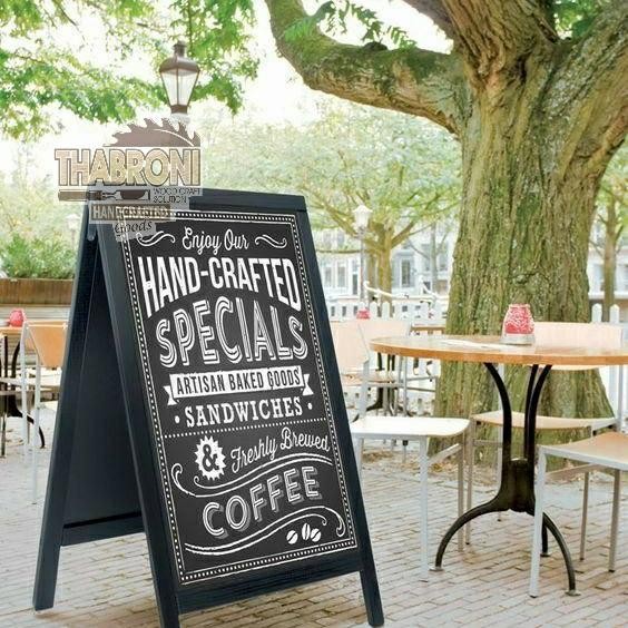 AtK34- Papan Tulis Kapur Papan Board Papan Menu Cafe Dekorasi Pesta Nikah Wo