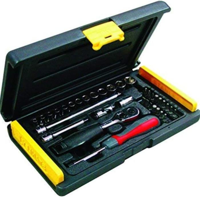 Stanley 35 Pcs Kunci Shock Set 1/4 Inch Drive Socket Set