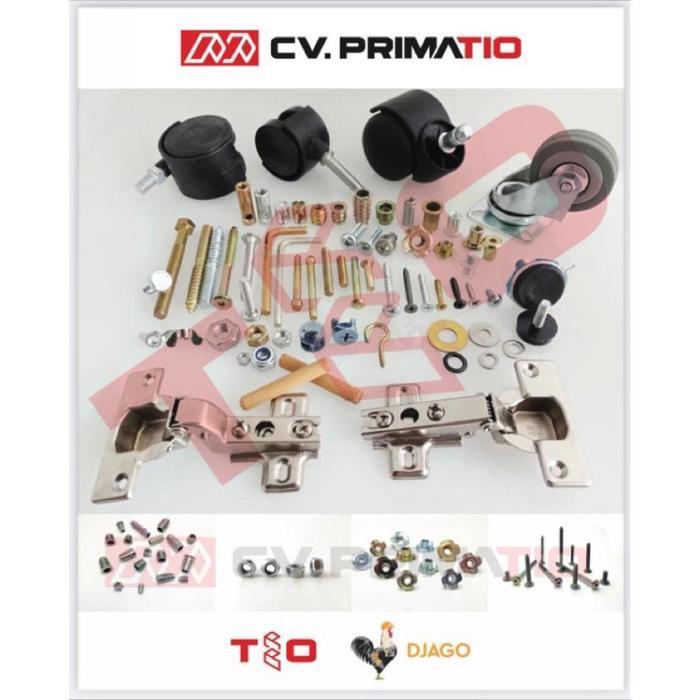 NEW Mur Rivet M8 Putih - Besi - Rivnut M8 - Rivet M 8 - Nutsert M8 - Tanam