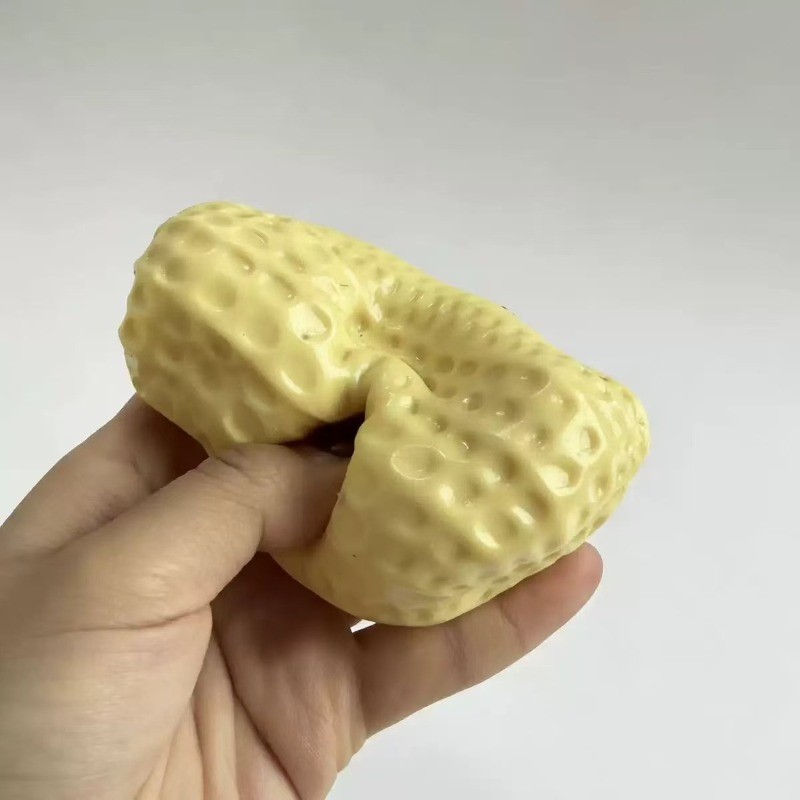 Peanut Decompression Toy Soft Rubber Toy Sensory Irritability Toy ASMR Adult Sensory Compression Toy