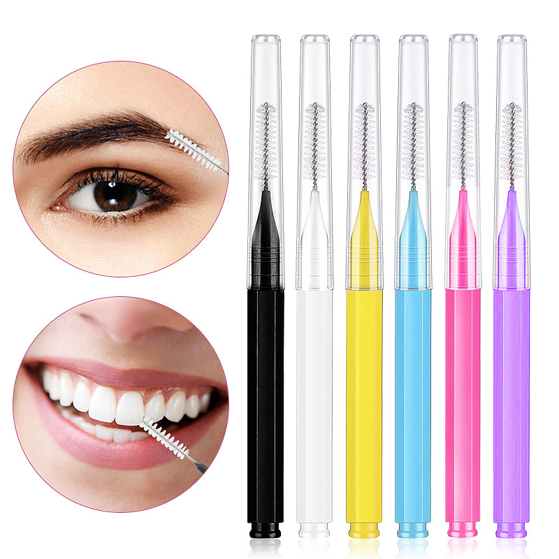 100Pcs Interdental Brush Toothpick Dental Tooth Flossing Head Oral Dental Hygiene Flosser Cleaners