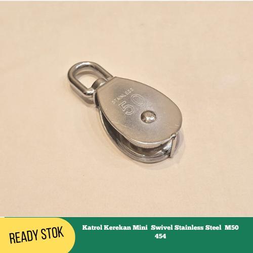 Katrol Kerekan Mini Swivel Stainless Steel 304 M50 454