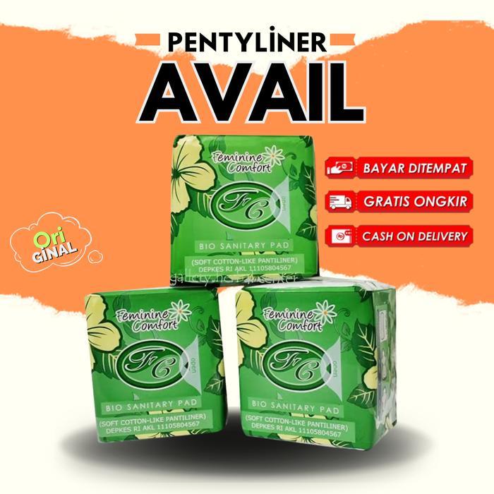 avail pembalut hijau pentiliner / Avail Pembalut / Panty liner Original Hijau