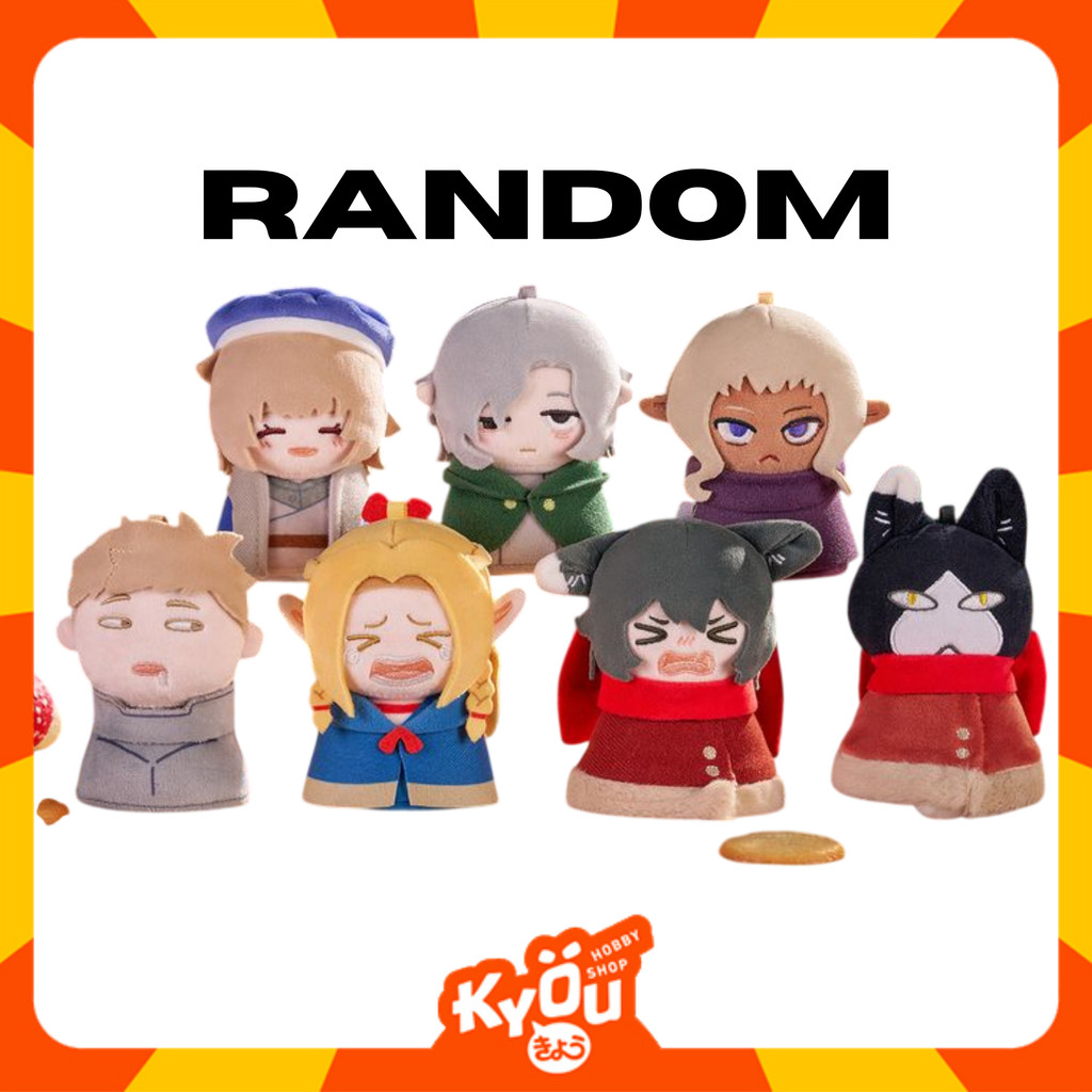 [Random] [1 PCS] Dungeon Meshi Tasty Quest Series Half Body Plush Keychain Blind Box (11cm)