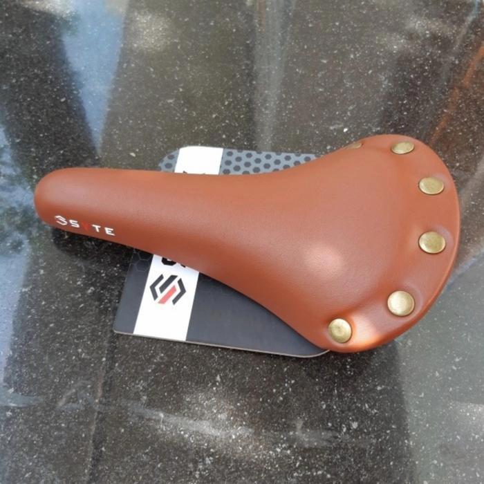 Jok Sepeda Fixie Kulit Coklat / Saddle Sepeda Fixie / Mtb / Lipat Terbaru 