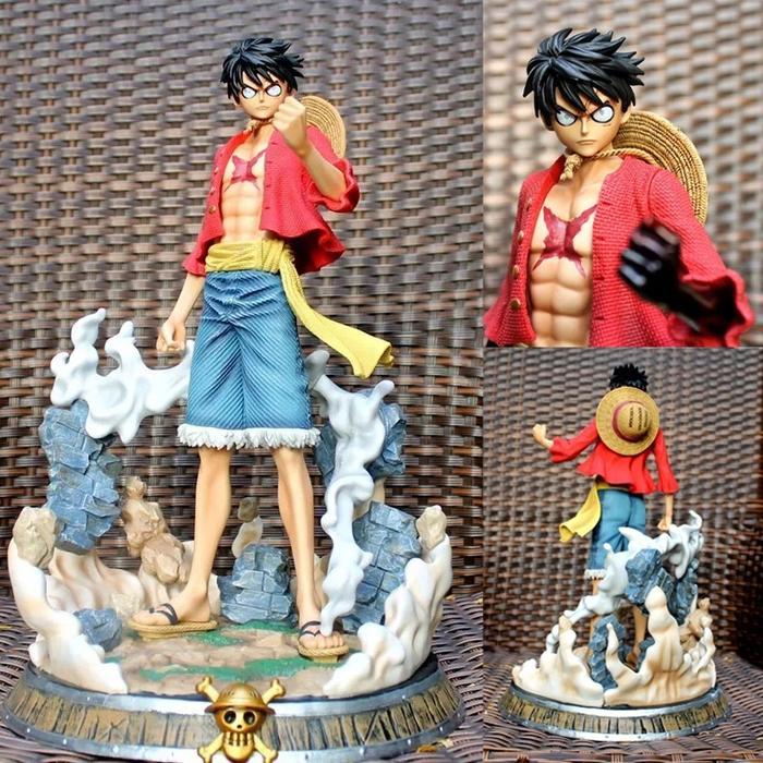 Action Figure Monkey D Luffy Stand Diorama Big Size Statue One Piece