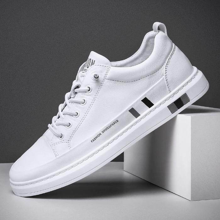Eiger - Sepatu Kulit Pria Casual Sepatu Hitam Kerja Formal Sepatu Sneakers Pria Putih Mc444