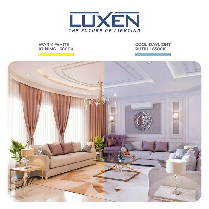 NEW LUXEN LAMPU LED CANDLE 5 Watt Fitting E14 Cahaya Putih, Kuning dan Semu