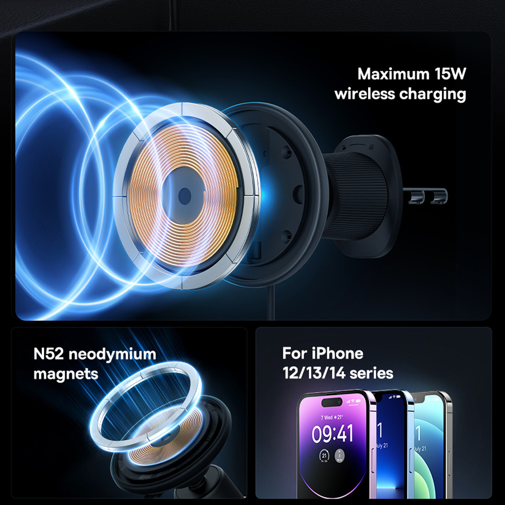 For Mazda CX-30 CX 30 CX30 2020 2021 2022 2023 Magnetic Car Phone Holder 15W Wireless Charging Phone