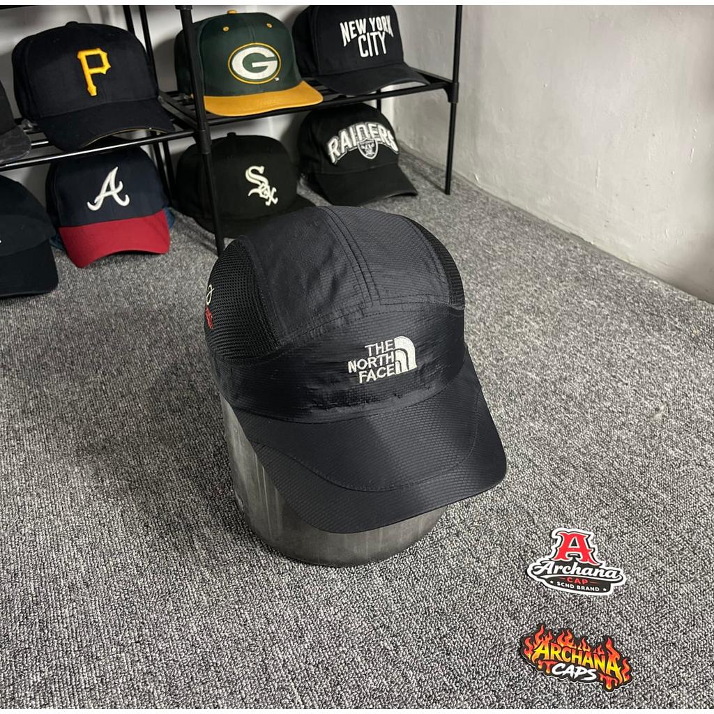 Topi TNF 5 Panel Flight Series Black Cap