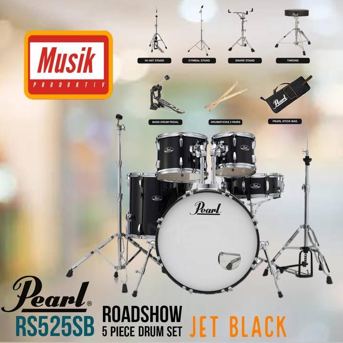 Drum Akustik Pearl Roadshow RS525B Tanpa Cymbal
