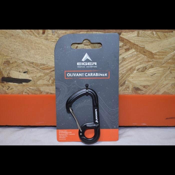 Ada Stok Gantungan Kunci Eiger Olivant Carabiner - Original