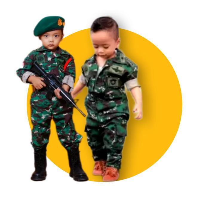 Kostum Loreng TNI AD Pakaian Dinas Lapangan Pasukan Raider Baju Seragam PDL TNI-AD Bahan Loreng