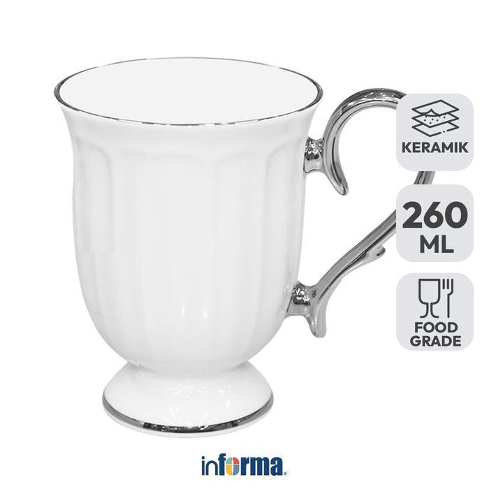 DISKON! APPETITE 260 ML MAZZAGRAND EDEN MUG - PUTIH