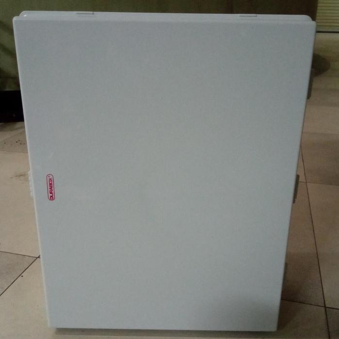 "Box Panel Plastik ABS 400x600x220 Abu-abu + Base Plate Durabox"