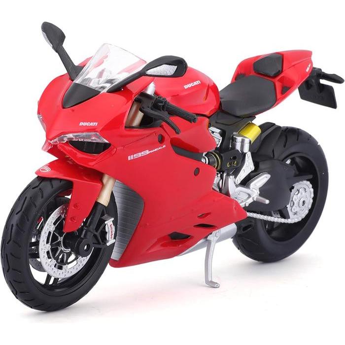 Maisto Motor - Ducati 1199 Panigale, Red - Skala 1:12 Terbaru 