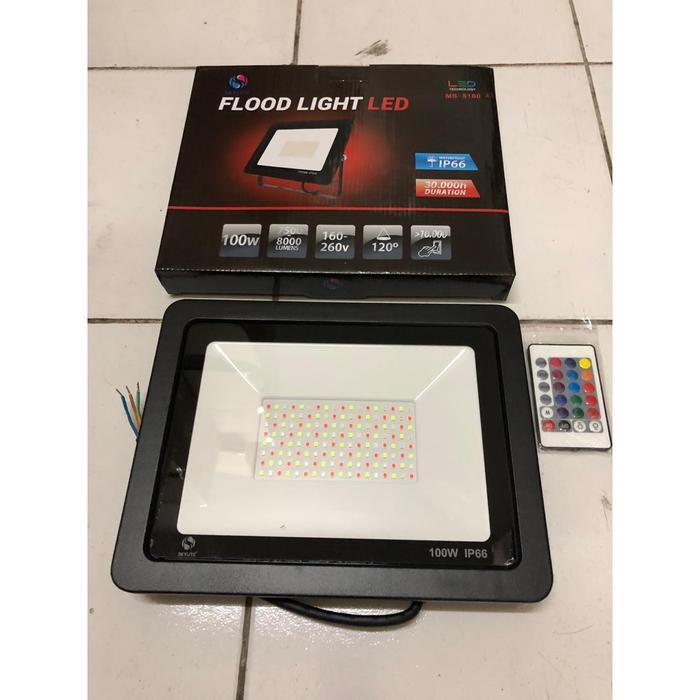SKYLITE FLOOD LIGHT KAP SOROT LAMPU TEMBAK 100 WATT RGB