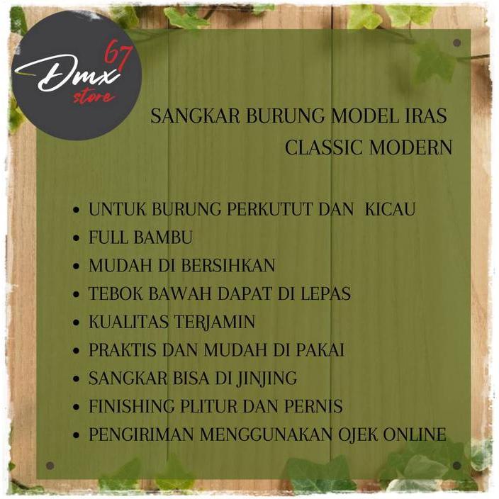 Jayus - Sangkar/Kandang Perkutut Classic Modern /Iras /Klasik Bonggol Bambu