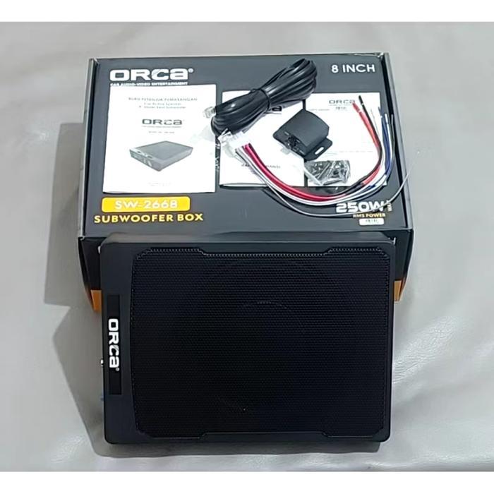 Subwoofer Kolong Aktif Jok Mobil Slim ORCA SW-2663