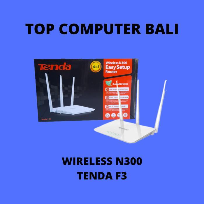 Tenda F3 Wireless N300 Router 300Mbps 3 Antena 5Dbi