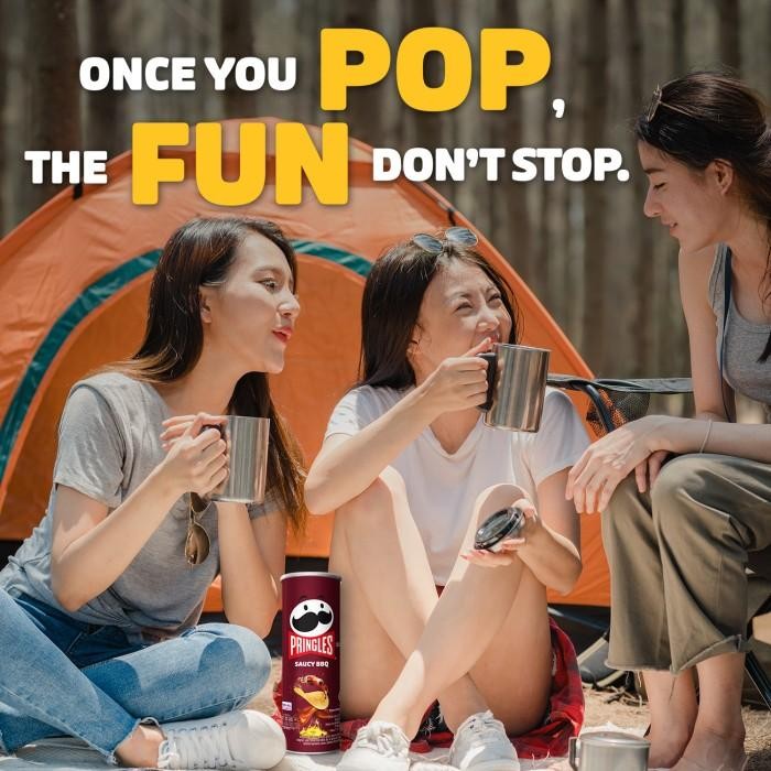 

[BUNDLE 3PCS] 2 PRINGLES ORIGINAL 102G + 1 PRINGLES SAUCY BBQ 102G