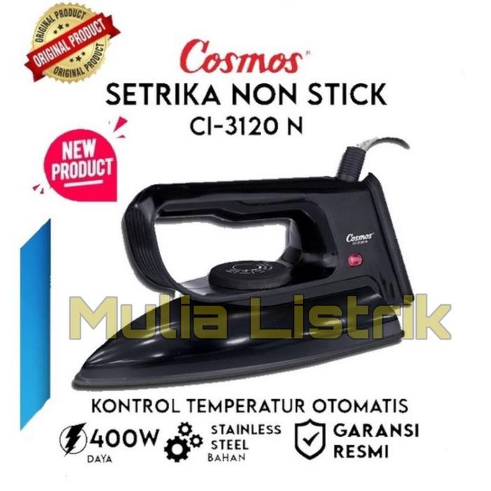 Setrika Cosmos Ci3120n Jet Black setrika anti lengket